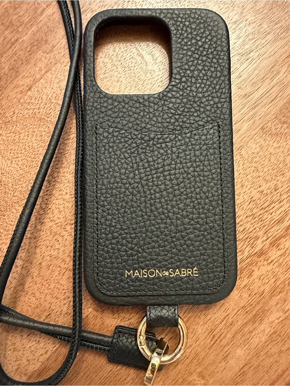 Maison De Sabré black leather